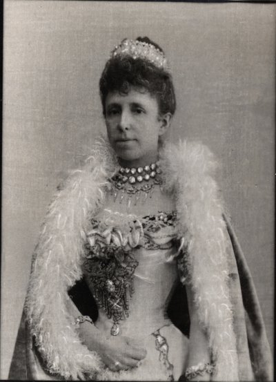 Portrait of Maria Christina of Austria, Regent Queen of Spain by French Photographer